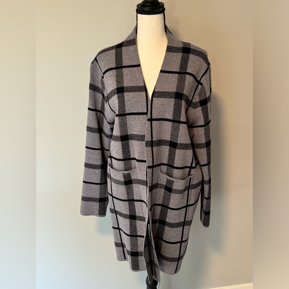 Lavender plaid sweater
